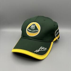 Lotus Team Racing Green Cap Hat Y2K Adjustable Strap